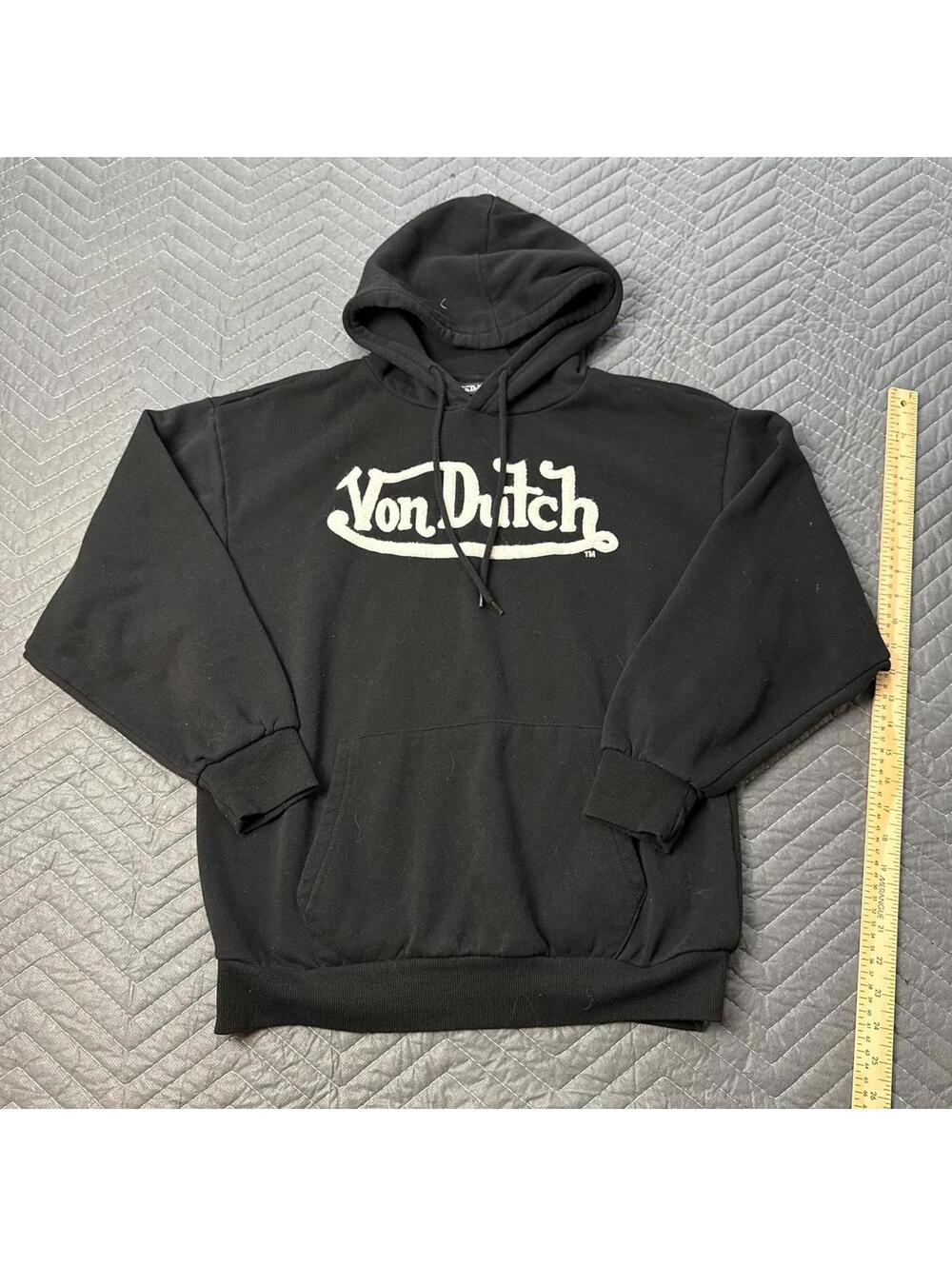 Y2K Von Dutch pullover hoodie mens medium